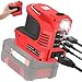 220W Power Inverter Generator für Einhell 18V Akku mit Power Wheels Adapter AC220V-230V&220W&USB QC3.0 5-12V&Type-C PD3.0 5-12V，Powered Inverter Generator for Camping, Hiking, Traveling（Inverter only）