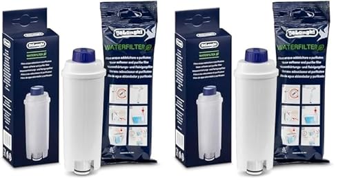 De'Longhi Cartouche Filtrante DLSC002, Filtre a Eau Machine a Café (Lot de 2)
