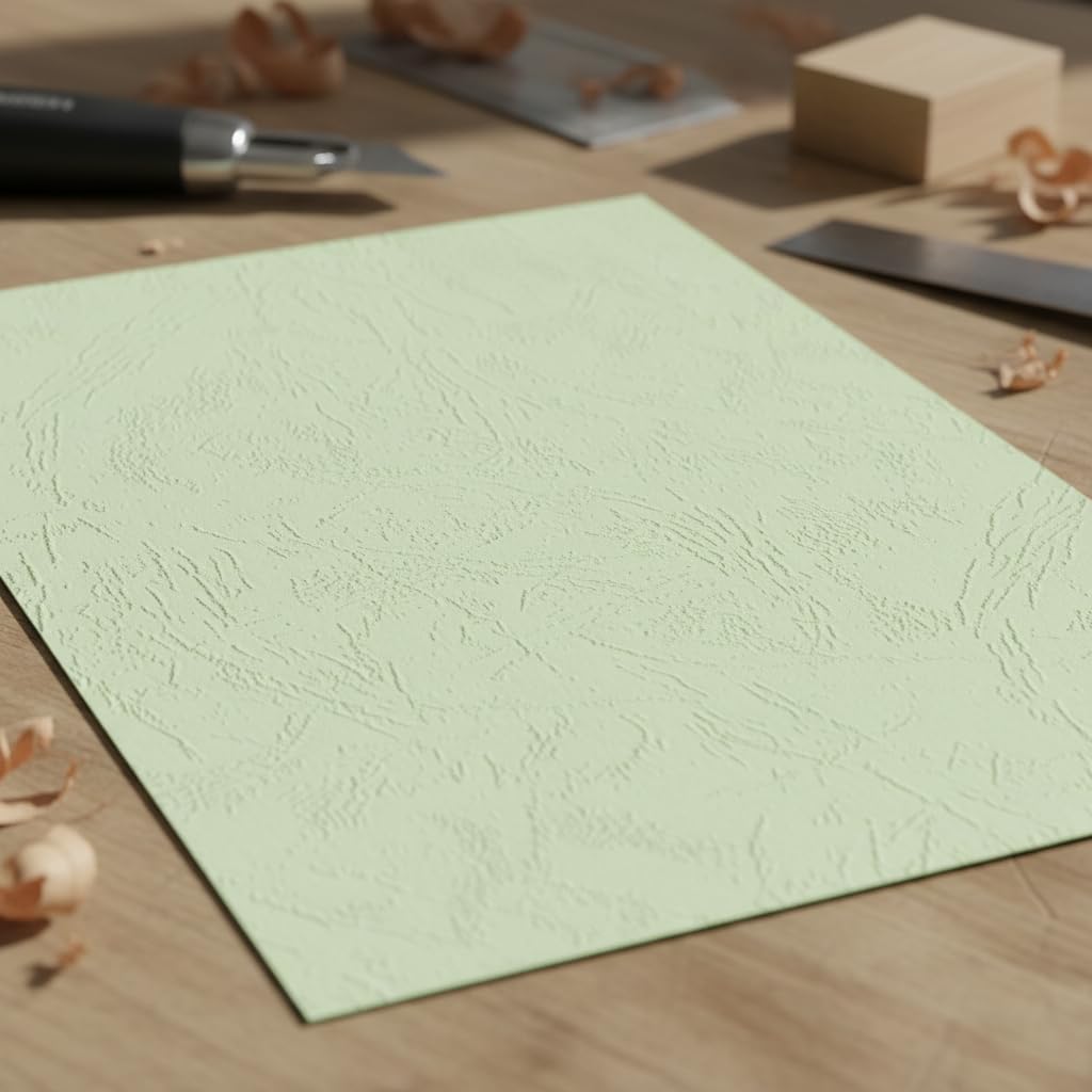 Karton 160g Geprägt Genarbt, Orangerot, A3++【297 * 460mm】 | Hochwertiges Papier, eeitige korn-Struktur, für Bindeeinbände, Speisekarten, für Präsentationen, für Bastelarbeiten
