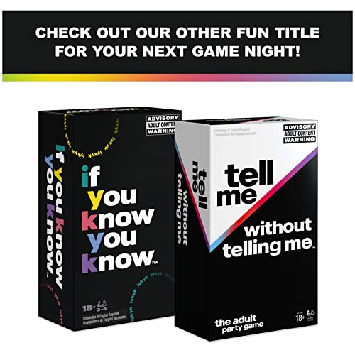 If You Know You Know Iykyk - The Question Card Game | Adult Games For Game Night | Board Games For Adults | Party Games For Adults Ages 18 & Up #TOP5