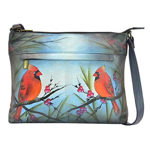 Anna by Anuschka Women Hand Painted Leather Medium Crossbody4