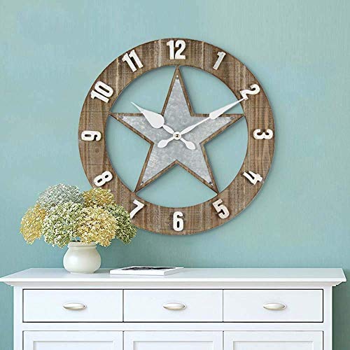 Horloge murale en bois massif horloge table simple mode pour intérieur épuré