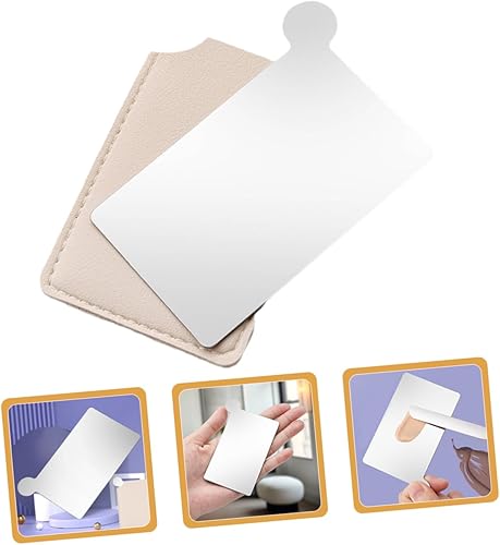 Makeup Mirror Palette Desk Mirror Makeup Foundation Blending Tray Pigment Mixing Tool Cosmetic Plate