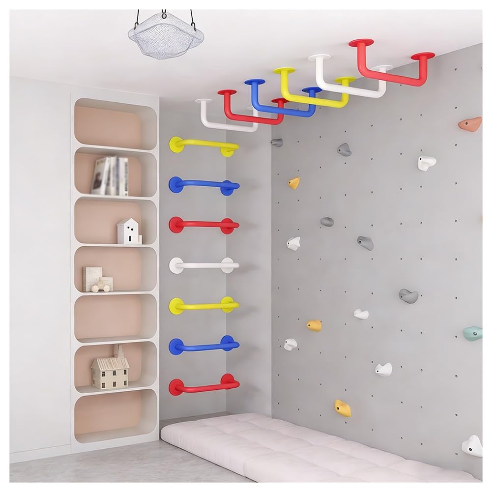 Barras de soporte de techo resistentes para interiores y exteriores, equipo de parque infantil, estructuras de escalada y escaleras de pared, equipo de fitness seguro y versátil para niños para juegos