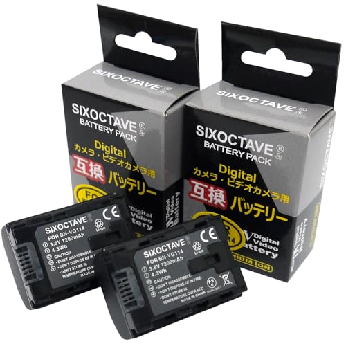 Amazon | SIXOCTAVE 2個セット ビクター 互換 バッテリー BN-VG114/BN