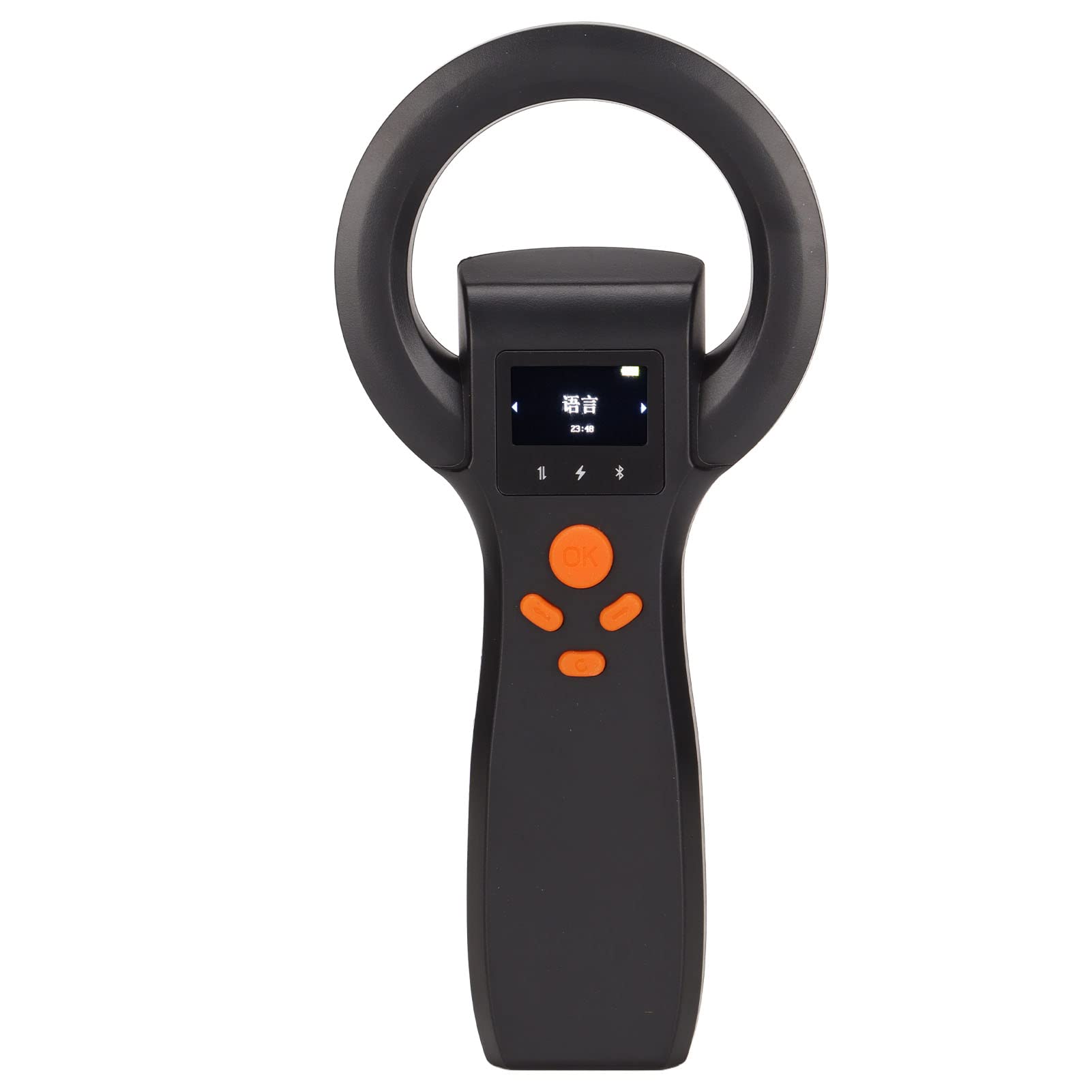 POENVFPO Etichetta di Comunicazione Wireless Reader di Tag Portatile per L'allevamento dello Scanner per Microchip per Animali Domestici per il Chip di Animali Universali Facili da Facile (BLACK)