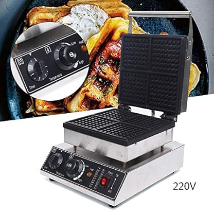 4 Stück Kommerzielle Waffelmaschine JAYEUW Pfannkuchenbäcker mit Antihaft-Beschichtung Waffeleisen Elektrische Waffelmaschine Aluminiumguss 220V – Bild 6