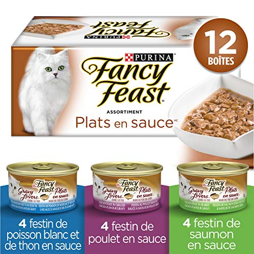 Fancy Feast Wet Cat Food, Gravy Lovers Variety Pack 85 g Cans (12 Pack) - Image 3