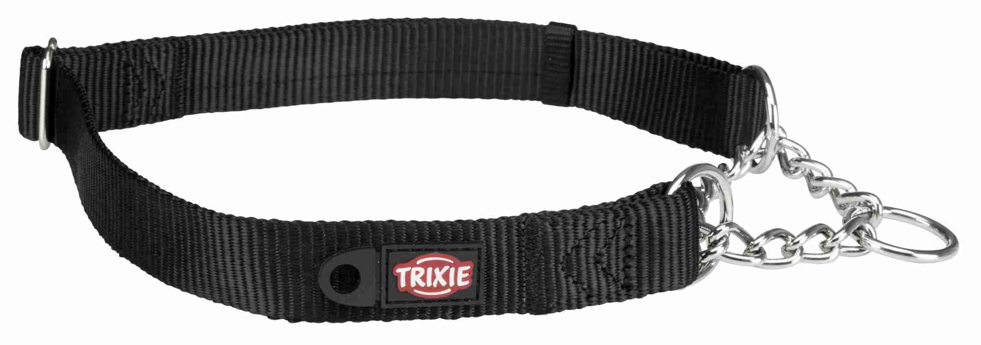 Trixie 202801 Premium Zug-Stopp-Halsband, M–L: 35–50 cm/20 mm, schwarz