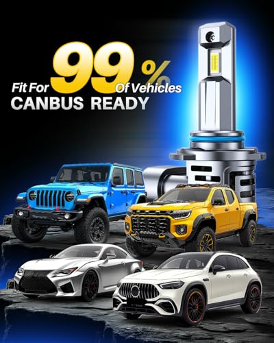 Image of AUTOONE 2026 Upgraded 9005 9006 HB3 HB4 Fog Bulbs, 1000% Bright 100000 Lumens