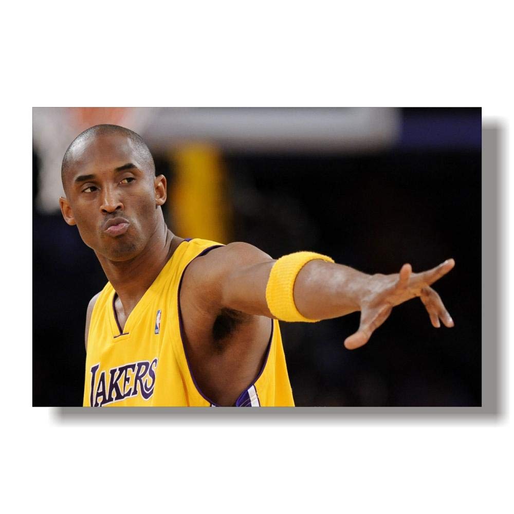 Mengyun Store Kobe Bryant Poster Wall Art Canvas Painting Print Nordic Basketball Player Wall Pictures For Boys Bedroom No Frame B293(40X50Cm)