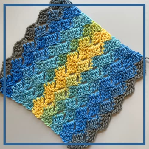 Image of Wool Wonders Yarn for Crocheting, 4-Pack (640Yds / 400G), Free Patterns - Wool Yarn for Knitting - Aran /Heavy #4 Medium Worsted Weight - Blue Skies