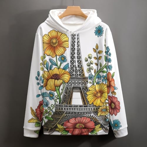 Sweatshirt Pullover Tour de Fleurs colorées S - 5