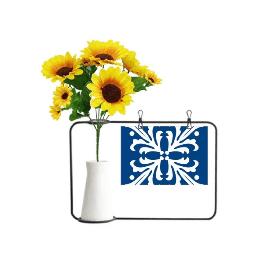 Fleurs artificielles Talavera avec vases et bouteilles et sa carte de bénédiction pour déco