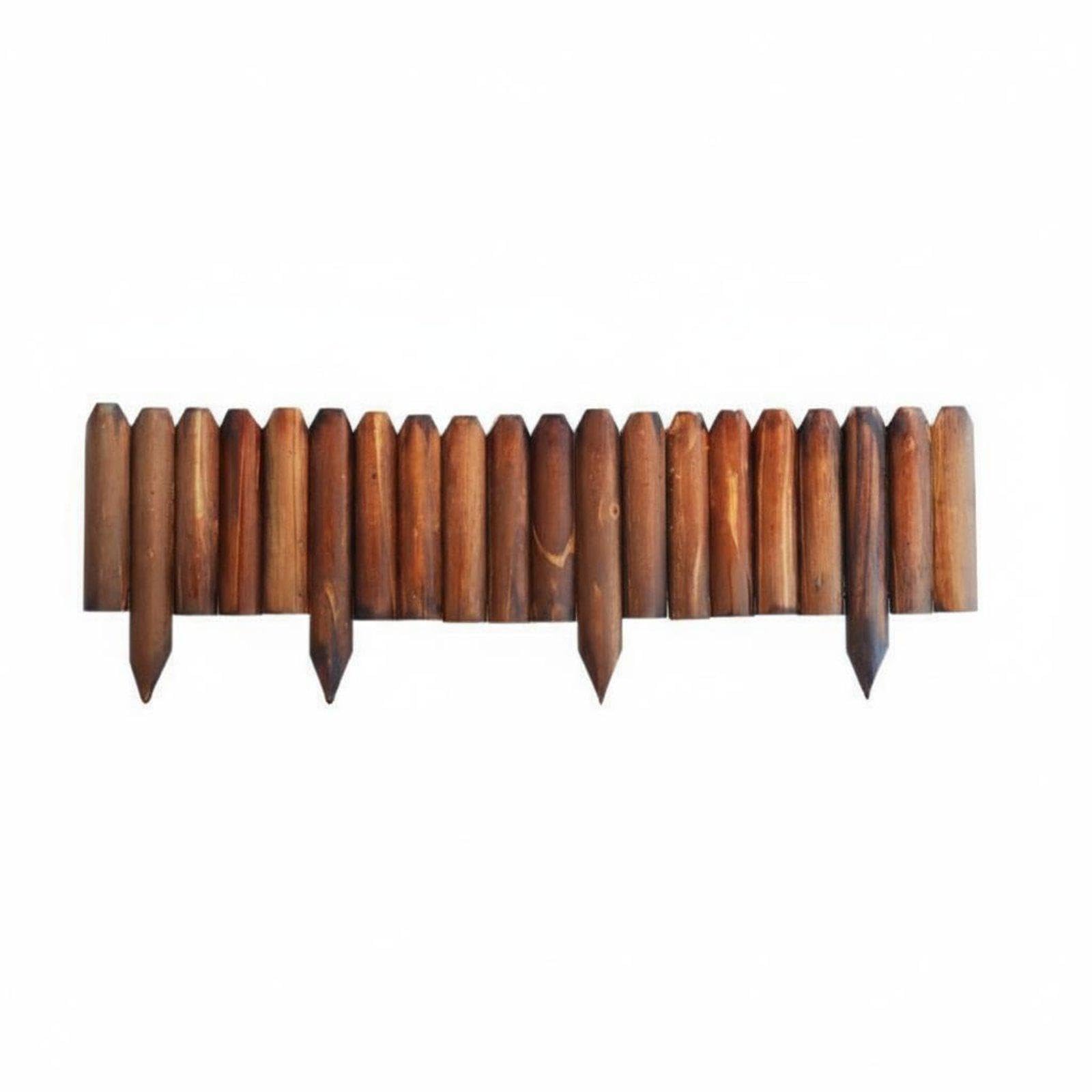 CALANDIS Wooden Lumber Bloom Bed Fence Soil Retaining Flexible Garden Border Fence Weather-Resistant Decorative Landscape Border for Gardeners, Backyard Insert F-t 35 * 120-image-8