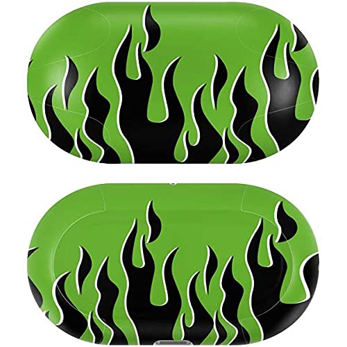 Skinit Decal Audio Skin Compatible with Galaxy Buds+ - Officially Licensed Skinit Originally Designed Green Flames Design