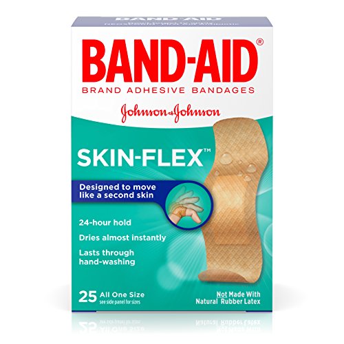 Band-Aid Brand Skin-Flex Adhesive Bandages for First Aid and Wound Care, All One Size, 25 ct - //coolthings.us