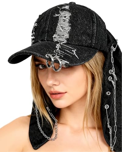 Gorro Denim con Orejas de Conejo estilo Grunge miniatura 1