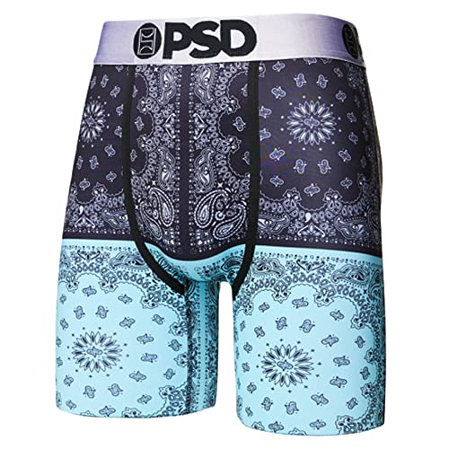 PSD Men's Silver Split & Co Boxer Briefs, Multi, L