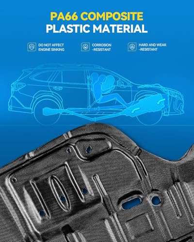 Image of PHILTOP Front Lower Engine Splash Shield Under Cover Compatible with 2013-2019 Ford Escape, 2015-2018 Lincoln MKC FO1228125
