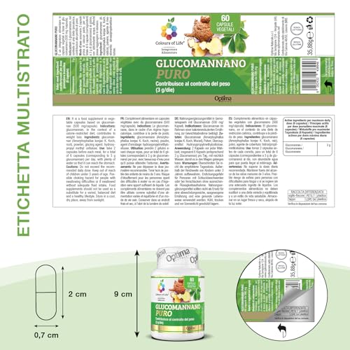 Glucomannano PURO - Senza Glutine e Vegano, 60 capsule - 3