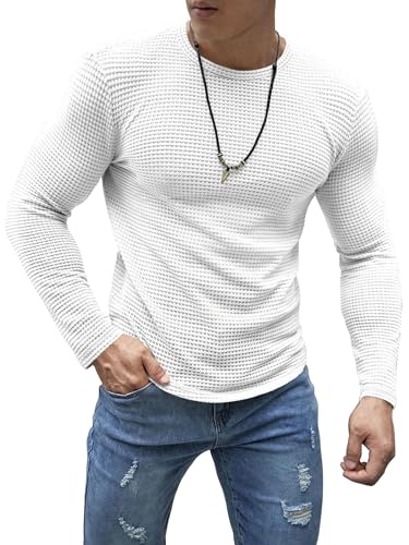 Image of Noble Monk Men Cotton Blend Regular Fit Relax Fit Full Sleeve Solid T-Shirt |Round Neck Full Sleeve t Shirts
