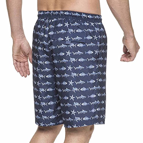 KIRKLAND Signature Mens Quick Dry Swim Short (Sea Life Rows, XX-Large)3