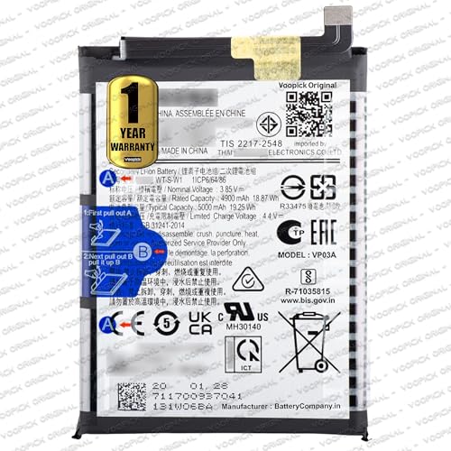 Image of WT-S-W1 Battery Compatible for Samsung Galaxy M04 (SM-M045F, SM-M045F /DS) with 1 Year Warranty. [5000mAh-Capacity]