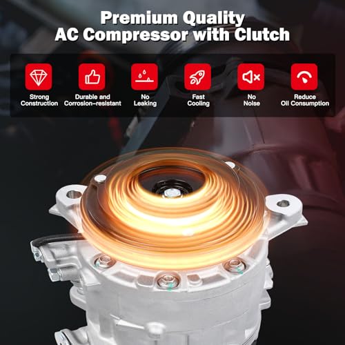 Image of Air Conditioning Compressor for Chevrolet Tahoe Suburban Silverado 1500