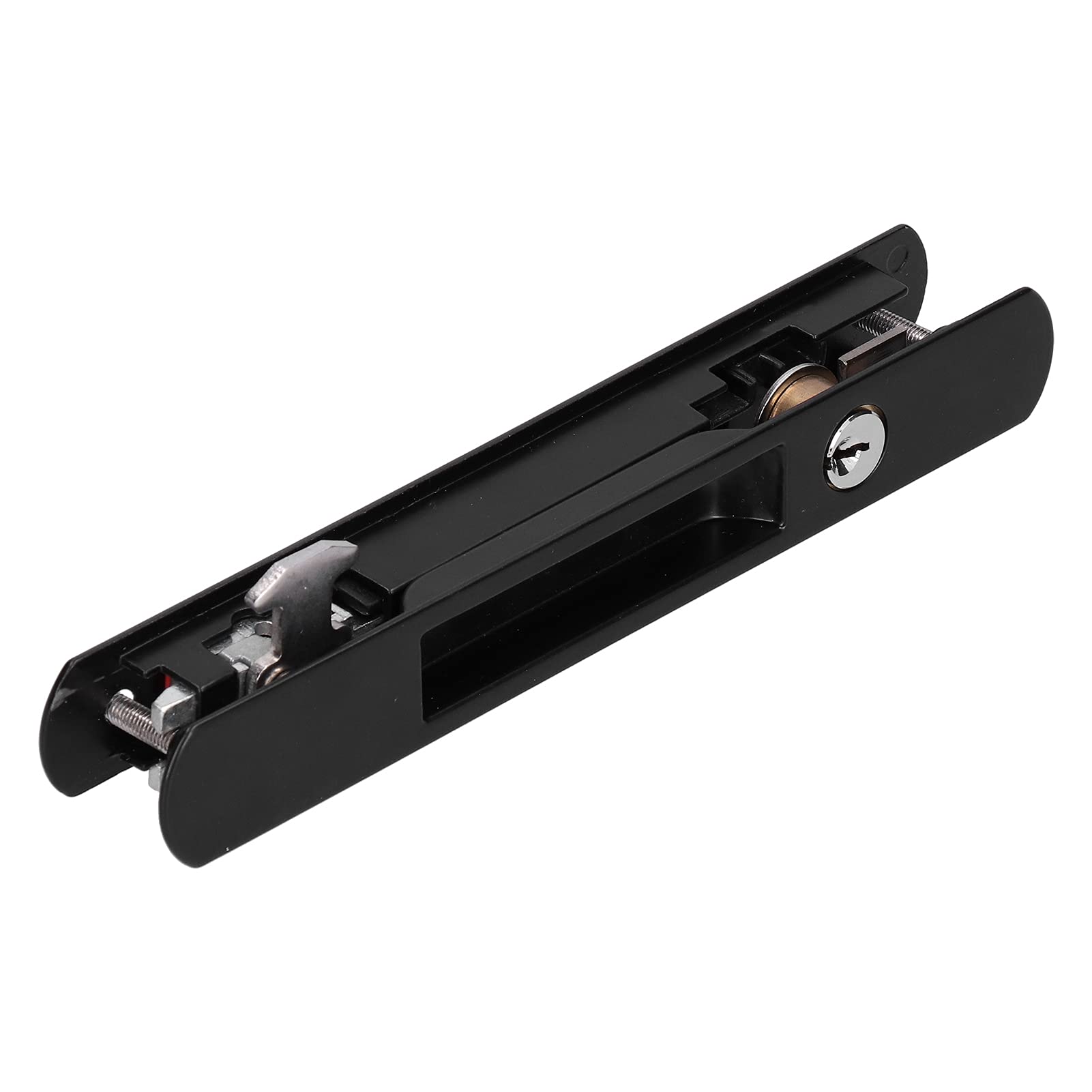 Serrure porte coulissante noire Marhynchus boucle de verrouillage fenêtre balcon 27-29mm