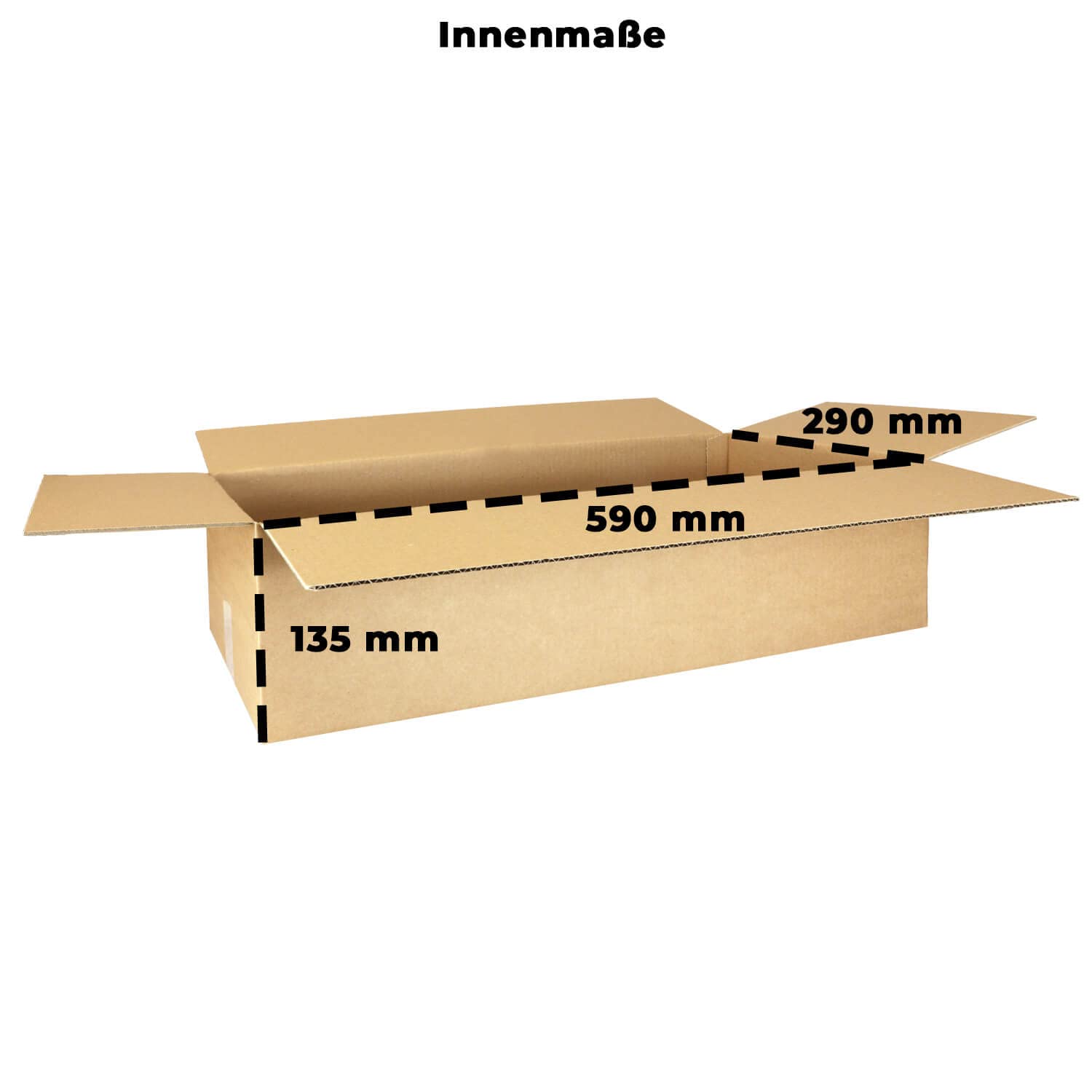 smiley pack 25 Stück Faltkartons 600 x 300 x 150 mm braun KK 106 Versandkarton Verpackungskartons 60 x 30 x 15 cm aus Wellpappe 1 wellig Karton Pappkarton Versandbox Paket Päckchen