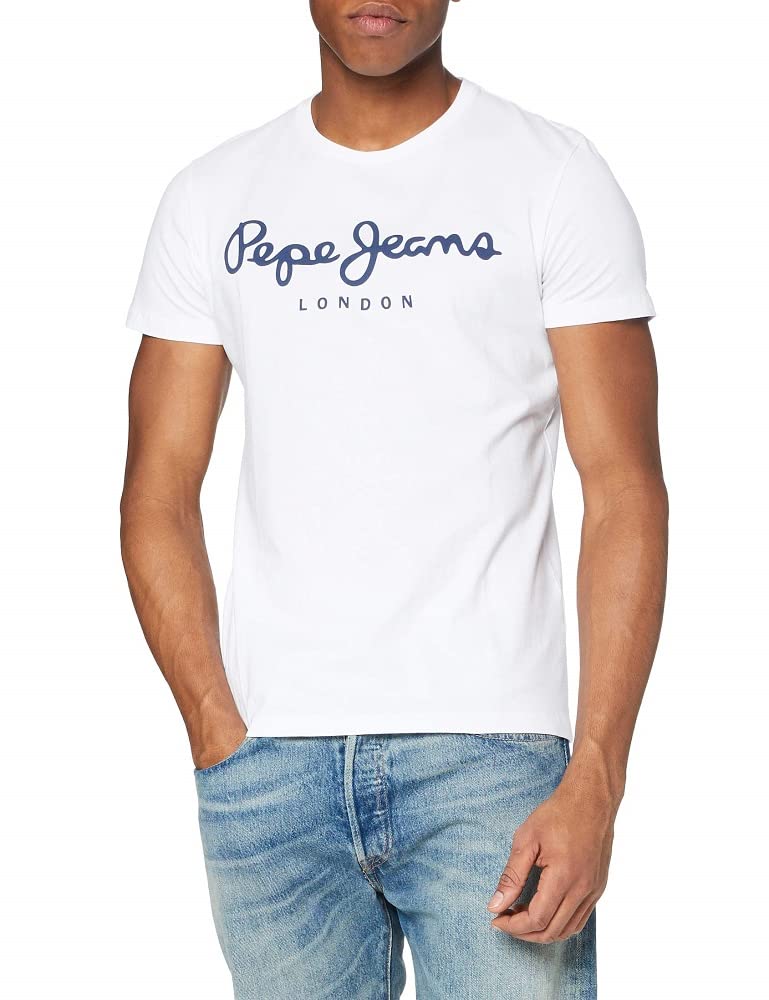 Pepe Jeans White Cotton Men TShirt - XXL