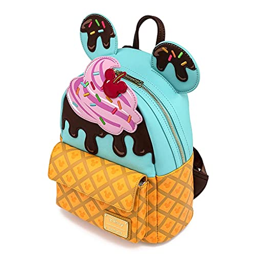 Loungefly Disney Mickey And Minnie Mouse Sweets Ice Cream Womens Double Strap Shoulder Bag Purse #TOP2