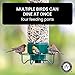 Droll Yankees Squirrel Proof Bird Feeders for Outdoors - Flipper, Collapsible Perches, 5-Pound Seed Capacity, Blue