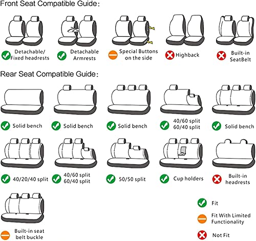 Cungko Coprisedili Auto Universale per BMW Serie 3...