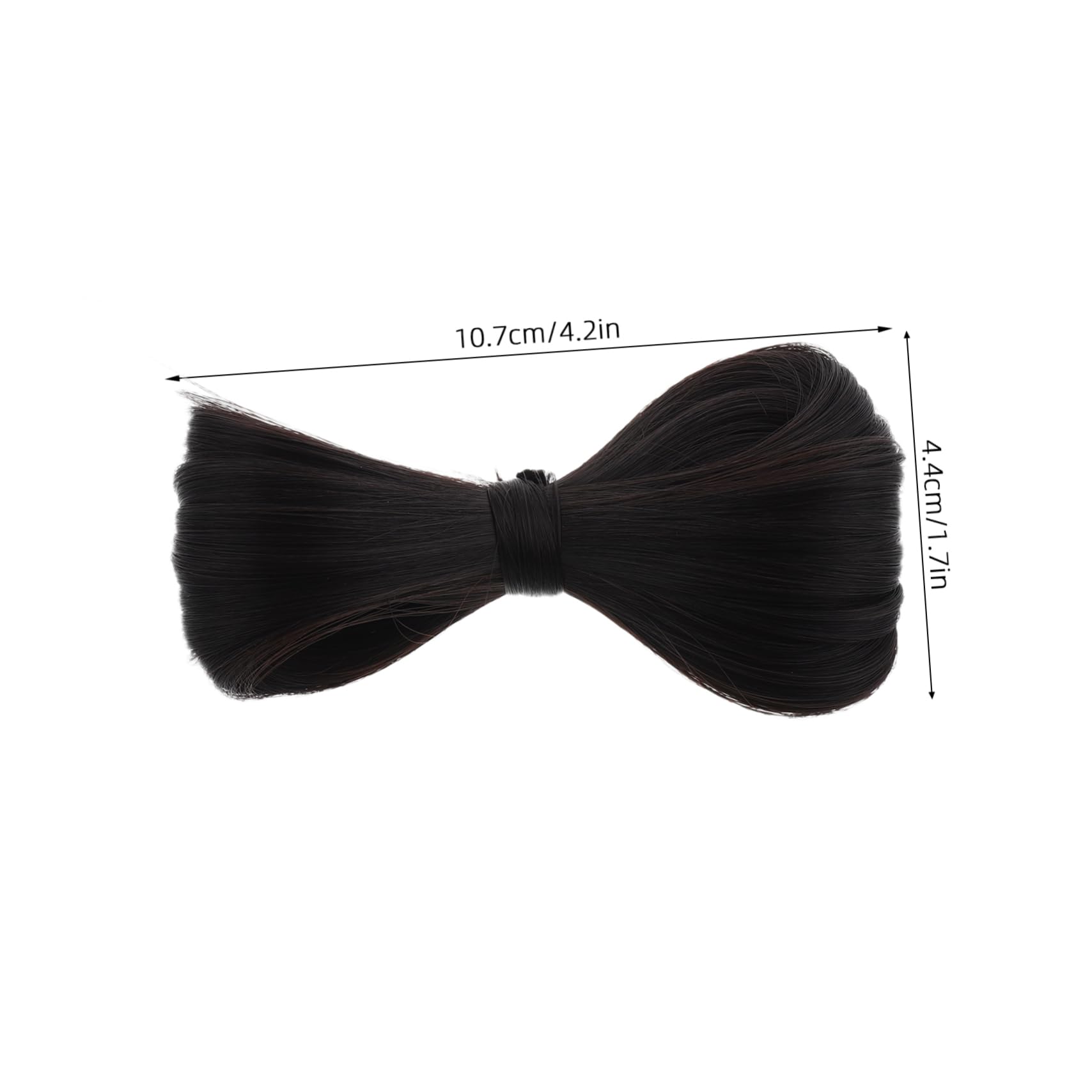 FOMIYES Classic Hanfu Style Hairpin Butterfly Bow Hair Bun Wig for Women Chinese Traditional Headpiece Accessory