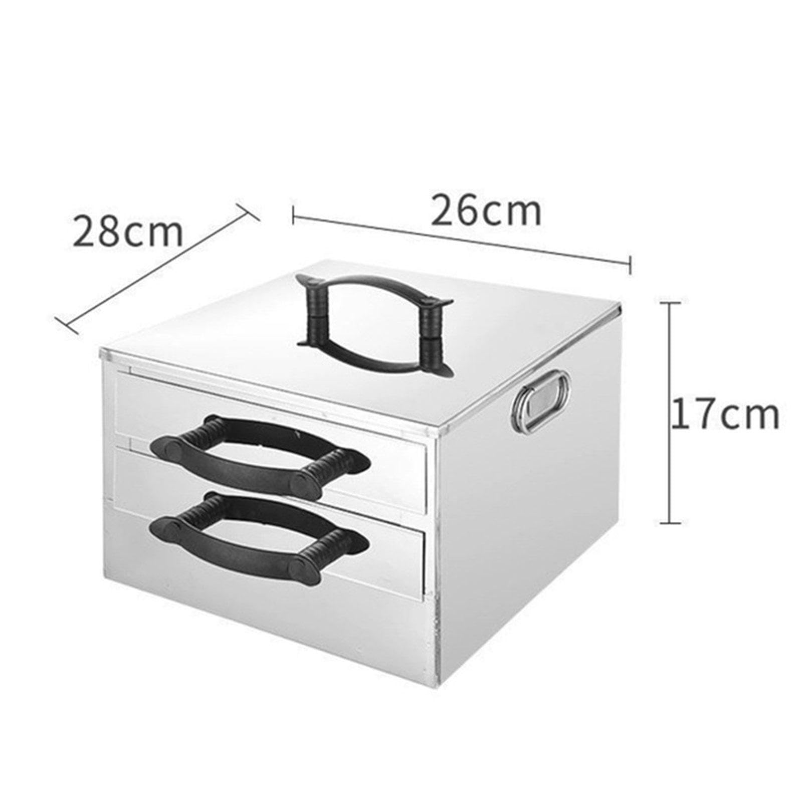 F Fityle Machine à Rouler Le Riz et Les Nouilles, ustensiles de Cuisine à la Vapeur, avec tiroir, pour Petits Pains, équipement de Cuisine, Petit déjeuner, 304 2 Couches