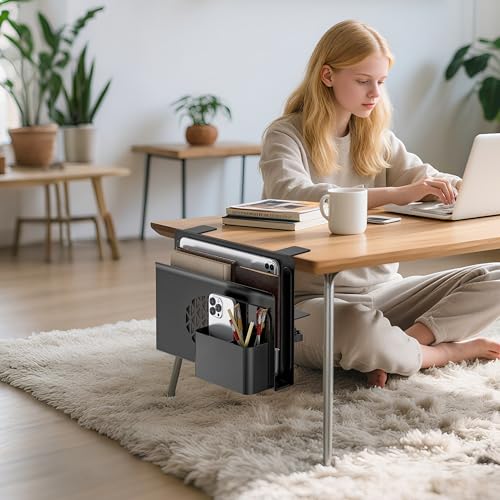 Support ordinateur portable à pince Josmimic, rangement acier sans perçage - 3