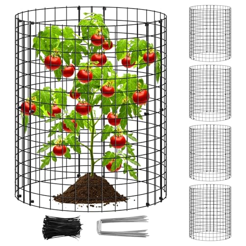 15Pcs Plants Protector from Animals Rustproof 13.7inch Metal Mesh Plants Cages to Keep Animals Out Wire Garden Cloche Plant Protectors for Indoor Outdoor Garden