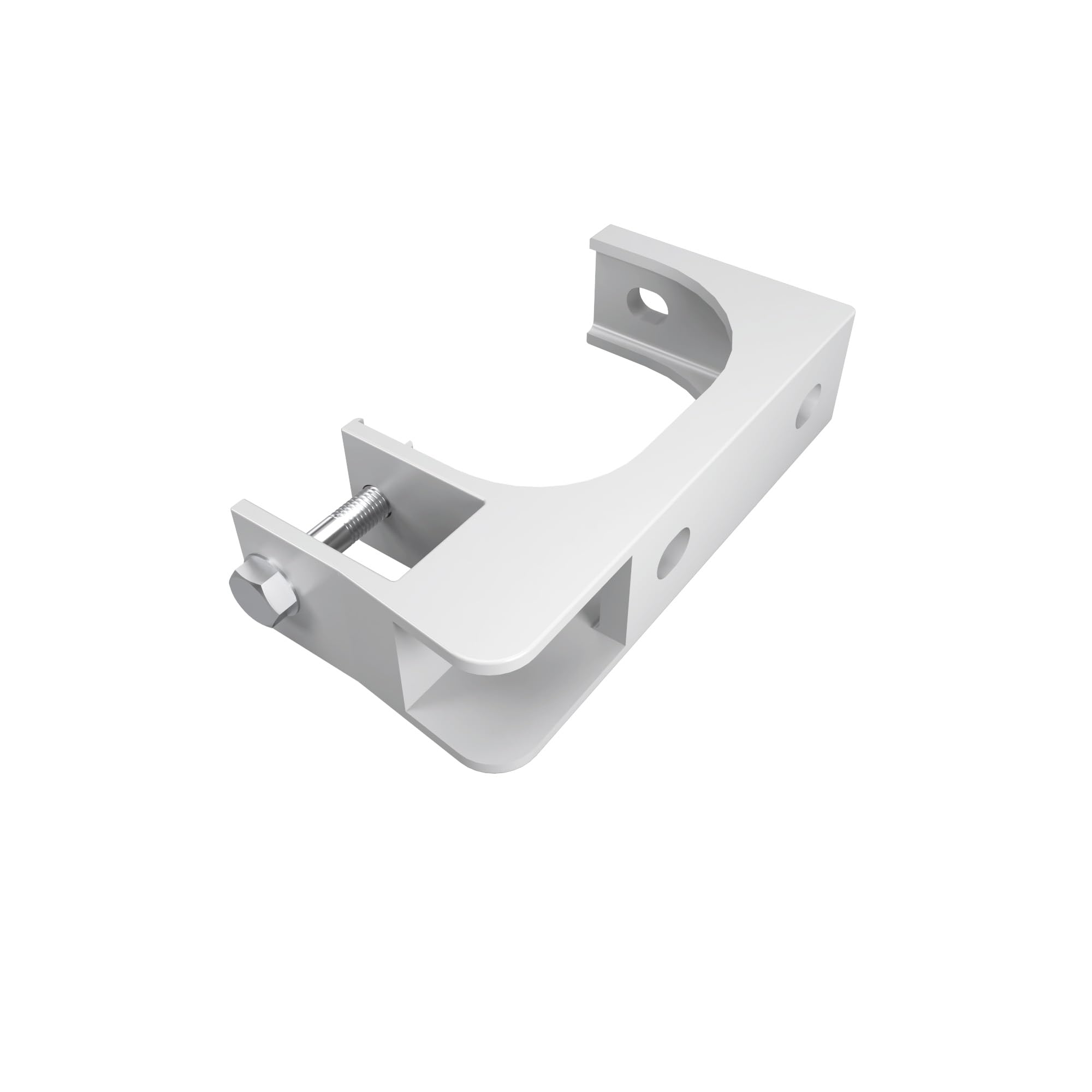 home Trends Supporto per tenda da parete e soffitto con materiale di fissaggio in acciaio/alluminio e bianco/antracite a scelta (2, doppio acciaio 40 mm bianco)
