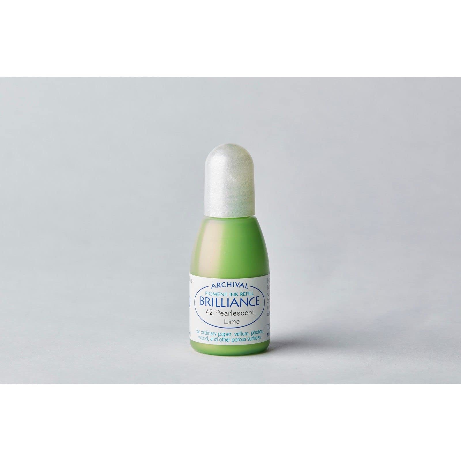 Tsukineko Brilliance Re-Inker - Pearlescent Lime