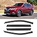 Window Rain Guards for 2014-2020 Nissan Rogue(Exclude Rogue Sport Models), Window Visor Guard Vent Wind Shade Deflector Rain Shield Protector Sun Visor for 14-20 Nissan Rogue, Outside-Mount, 4PCS
