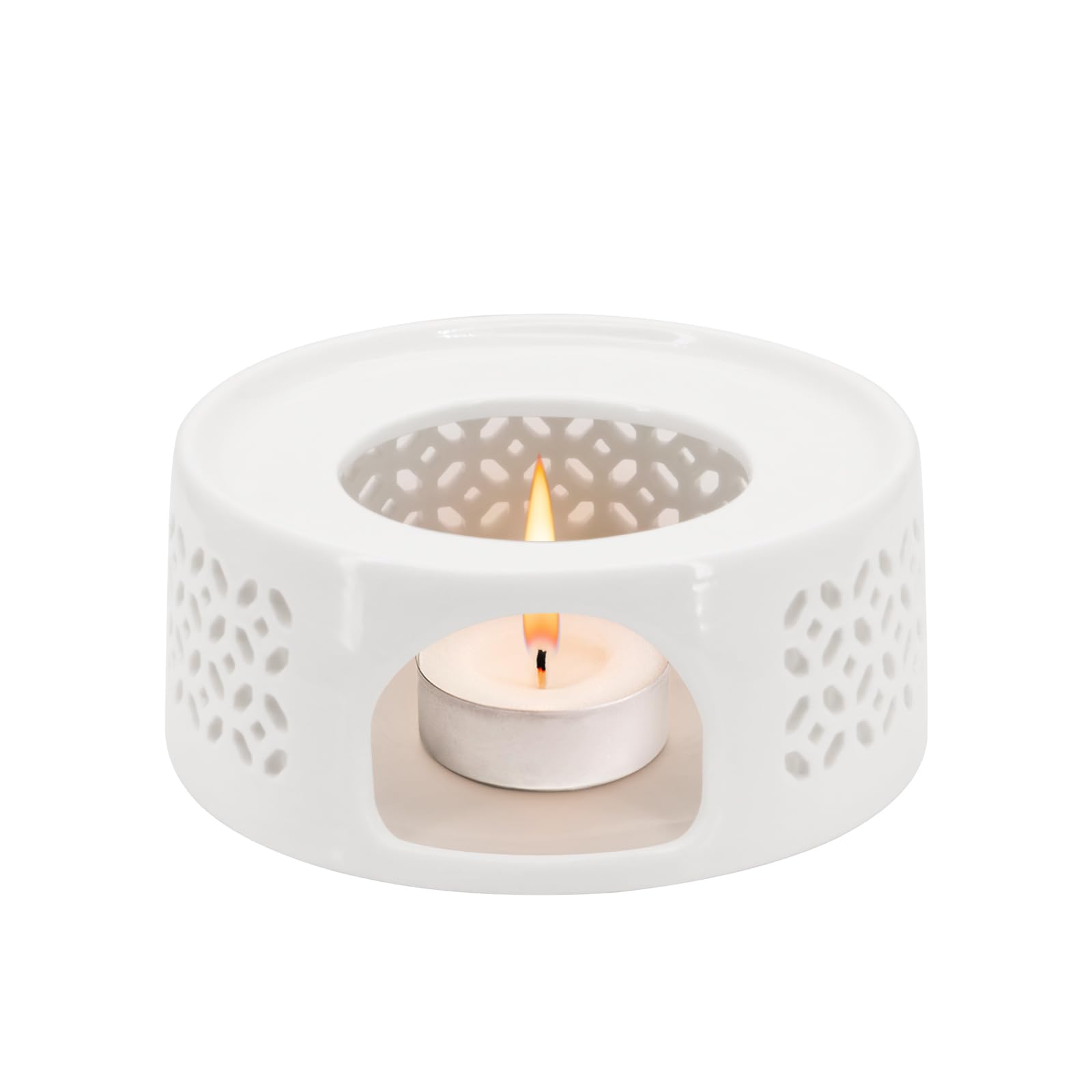 Tea Warmer, Ceramic Teapot Warmer, Coffee Warmer, Tea Light Warmer, Suitable for Teapot and Mugs, 6 Inches