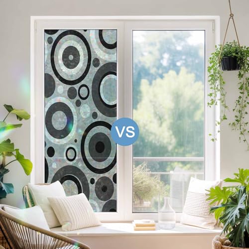 Vinilo para ventana decorativo vidrio gris 17.7x39.3 pulg miniatura 4