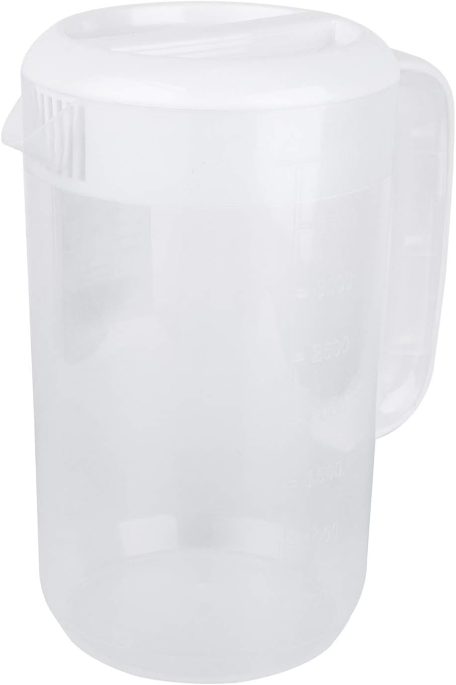 Housoutil Plastic Large Water Pitcher with Lid, 1 Gallon