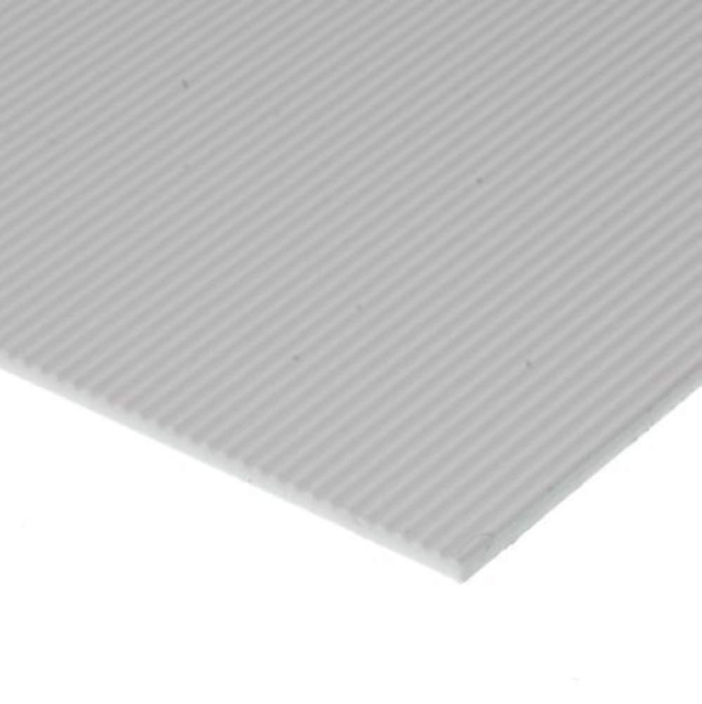 Evergreen scale models 4526 Corrugated Sheet Game, 1 x 150 x 300 mm, Grid 1.00 mm, Pack of 1