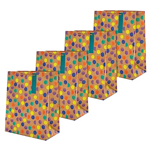Hallmark Large Gift Bags, Polka-Dot Design, 4-Pack