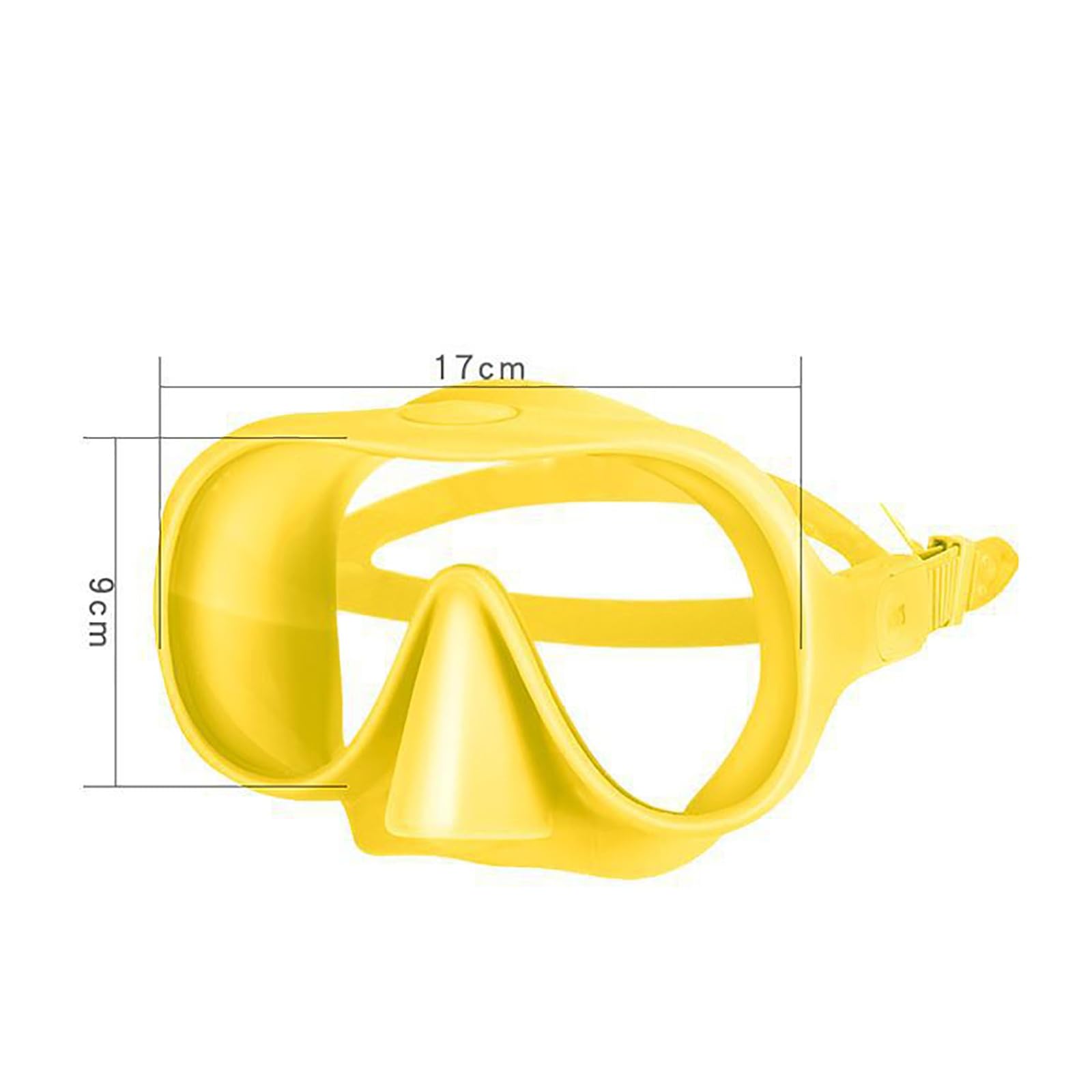 Máscaras de Buceo Máscara de Snorkel líquido con Lente antivaho for Buceo para Uso Diario(Rosado)