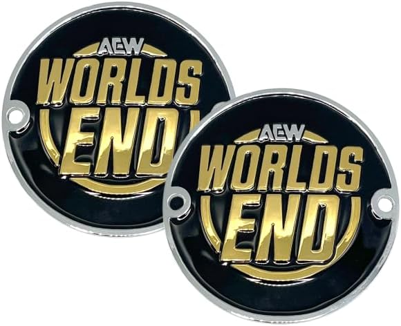 AEW Worlds End Commemorative Championship Replica Side Plate Box Set