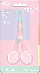 Tilibra - Tesoura Escolar 128mm Happy -, 325708